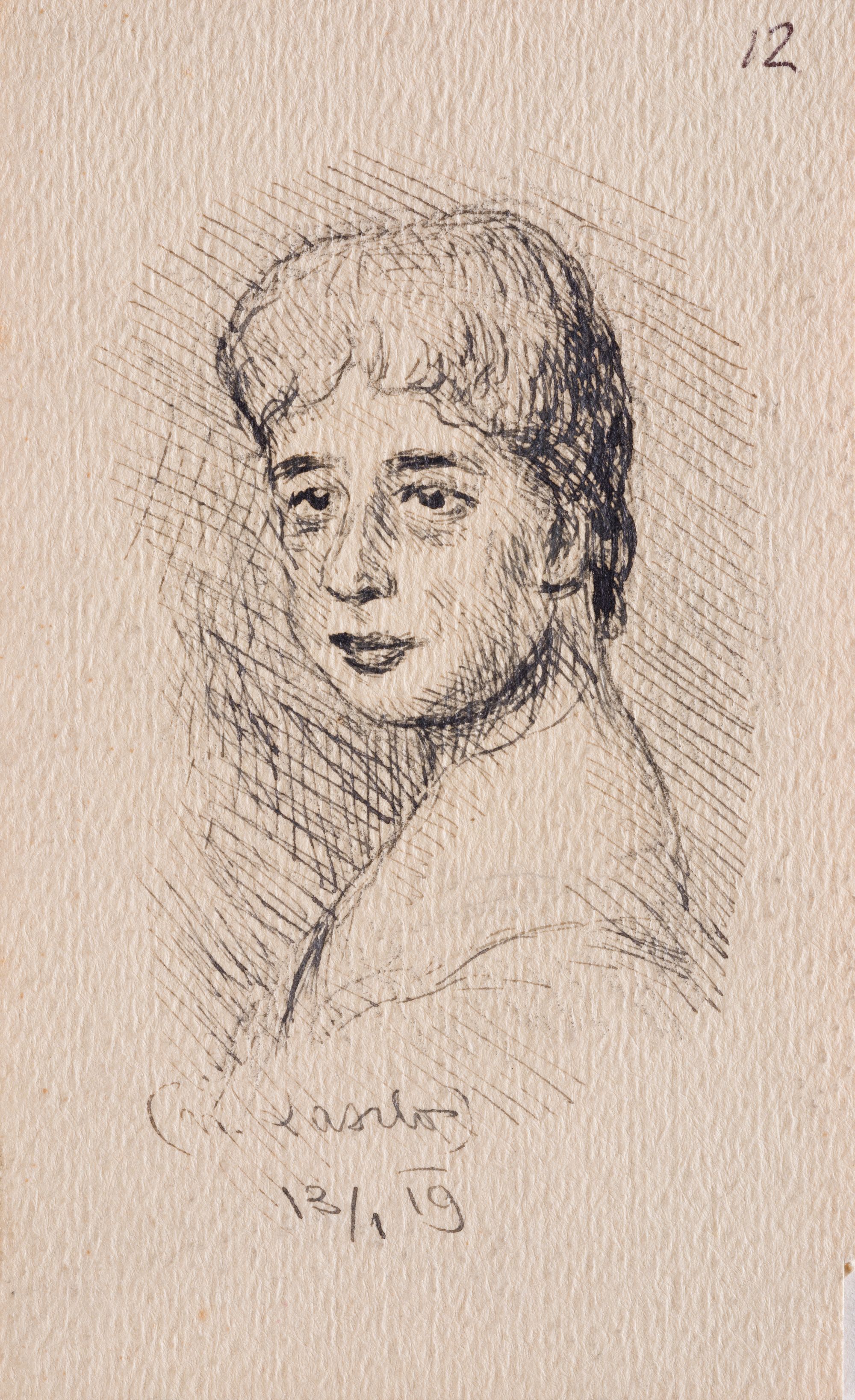 Drawing of a Woman's Bust 1