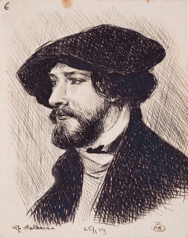 Drawing of a Man's Bust 1