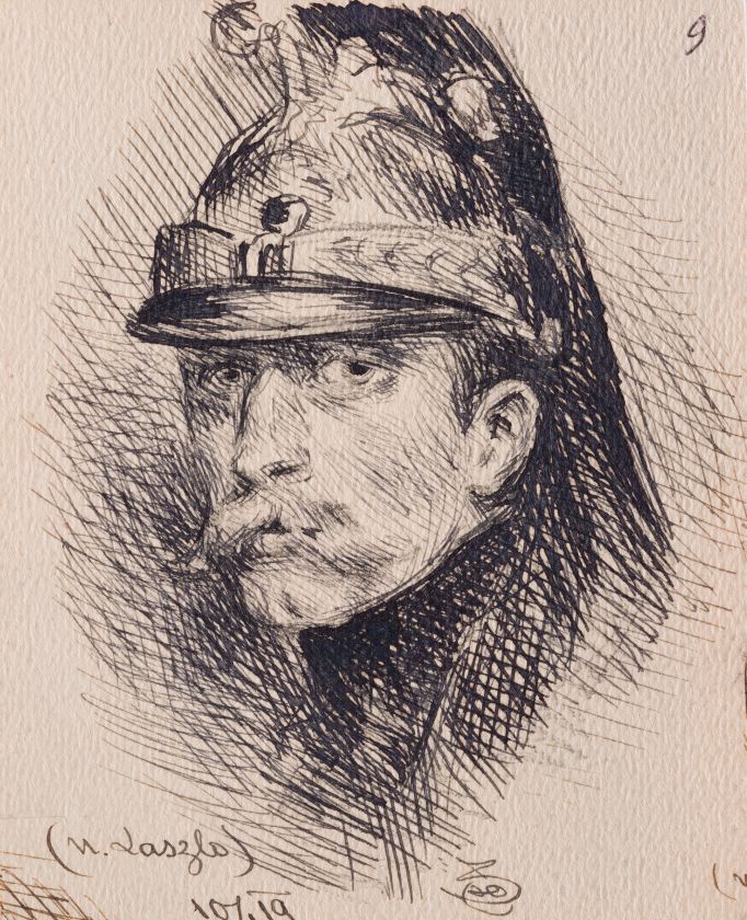 Рисунок голови чоловіка — Юліан Заяць
