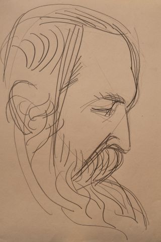 Чоловічий портрет (начерк) 1
