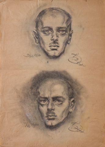 Drawing Study. Double Self-Portrait (Recto / Verso) 2