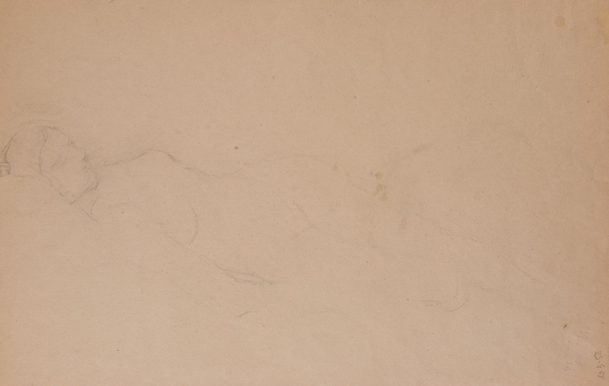 Drawing Study. Female Nude – Reclining Woman 2