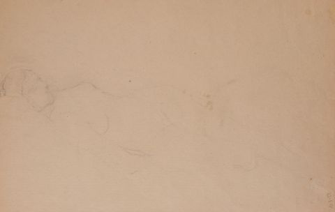 Drawing Study. Female Nude – Reclining Woman 2