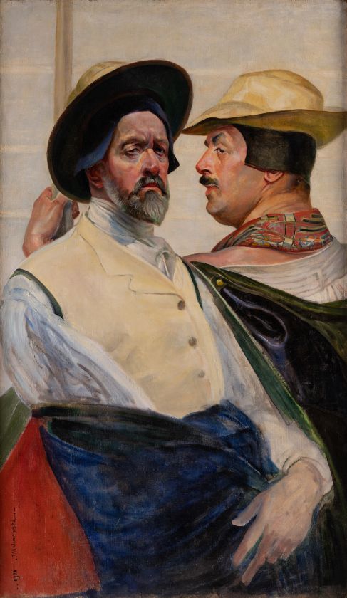 Self-Portrait with Mieczyslaw Gasecki — Jacek Malczewski
