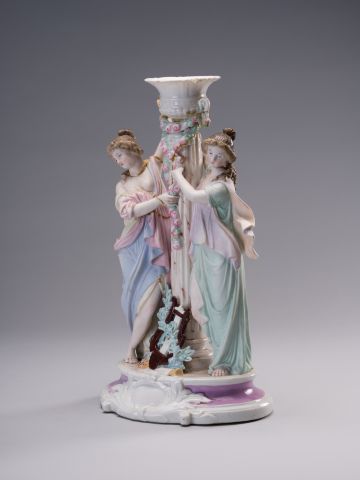 Candlestick with Two Female Figures 2