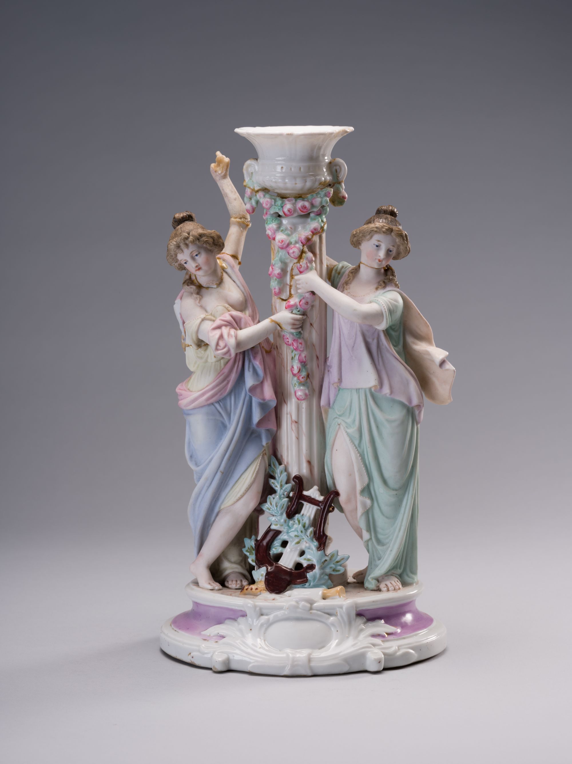 Candlestick with Two Female Figures 1