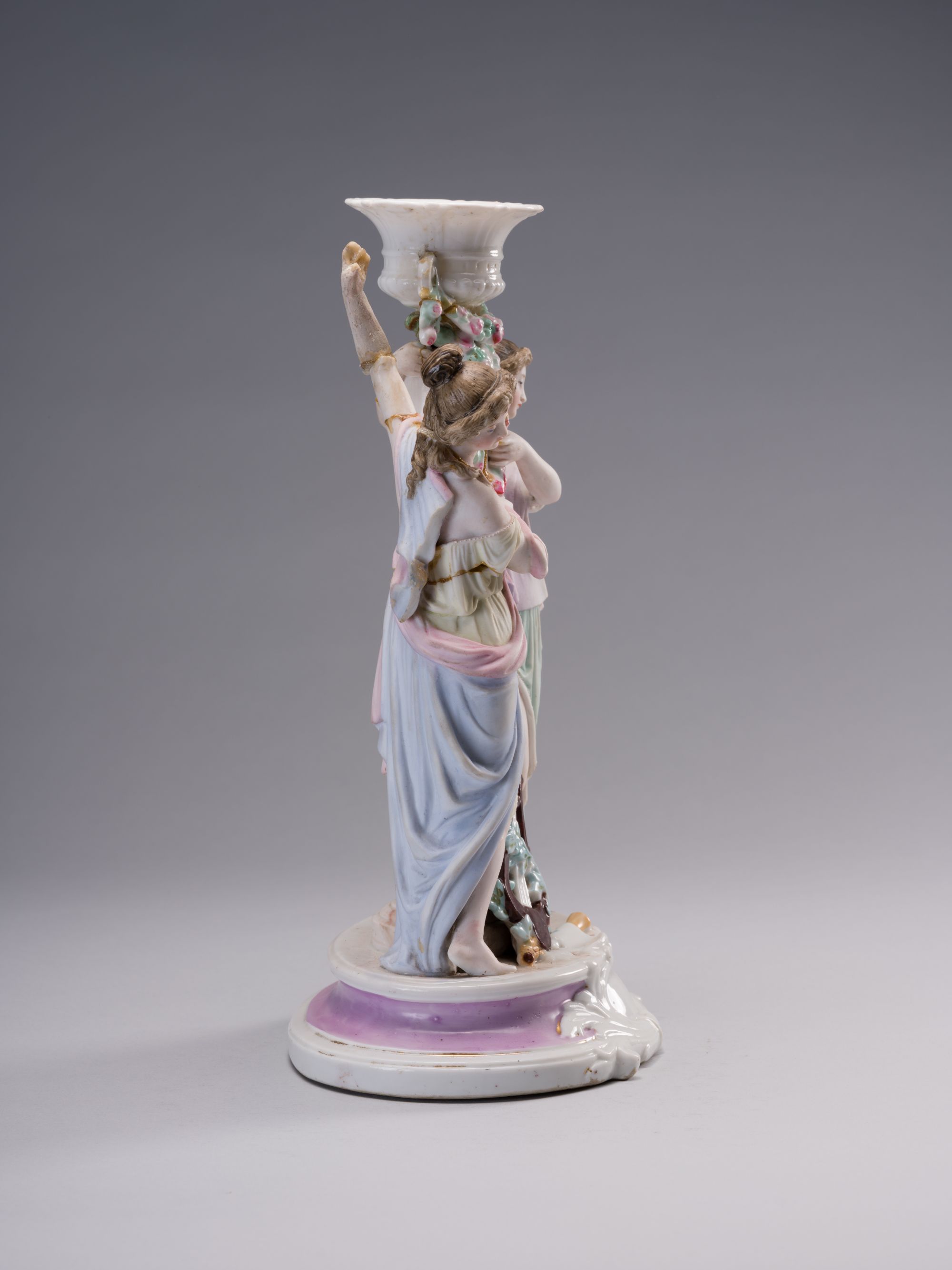 Candlestick with Two Female Figures 7