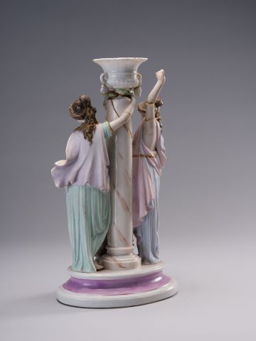 Candlestick with Two Female Figures 4