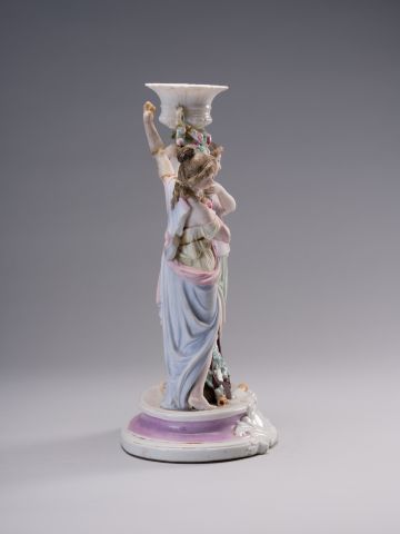 Candlestick with Two Female Figures 7