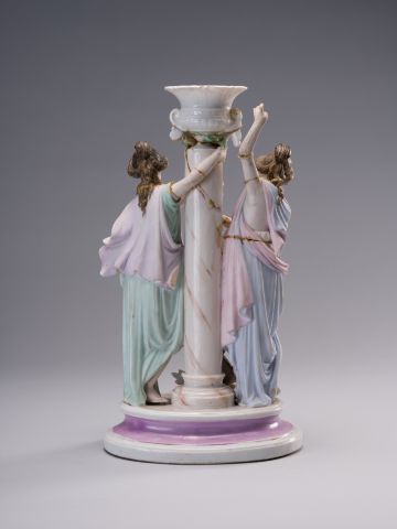 Candlestick with Two Female Figures 5