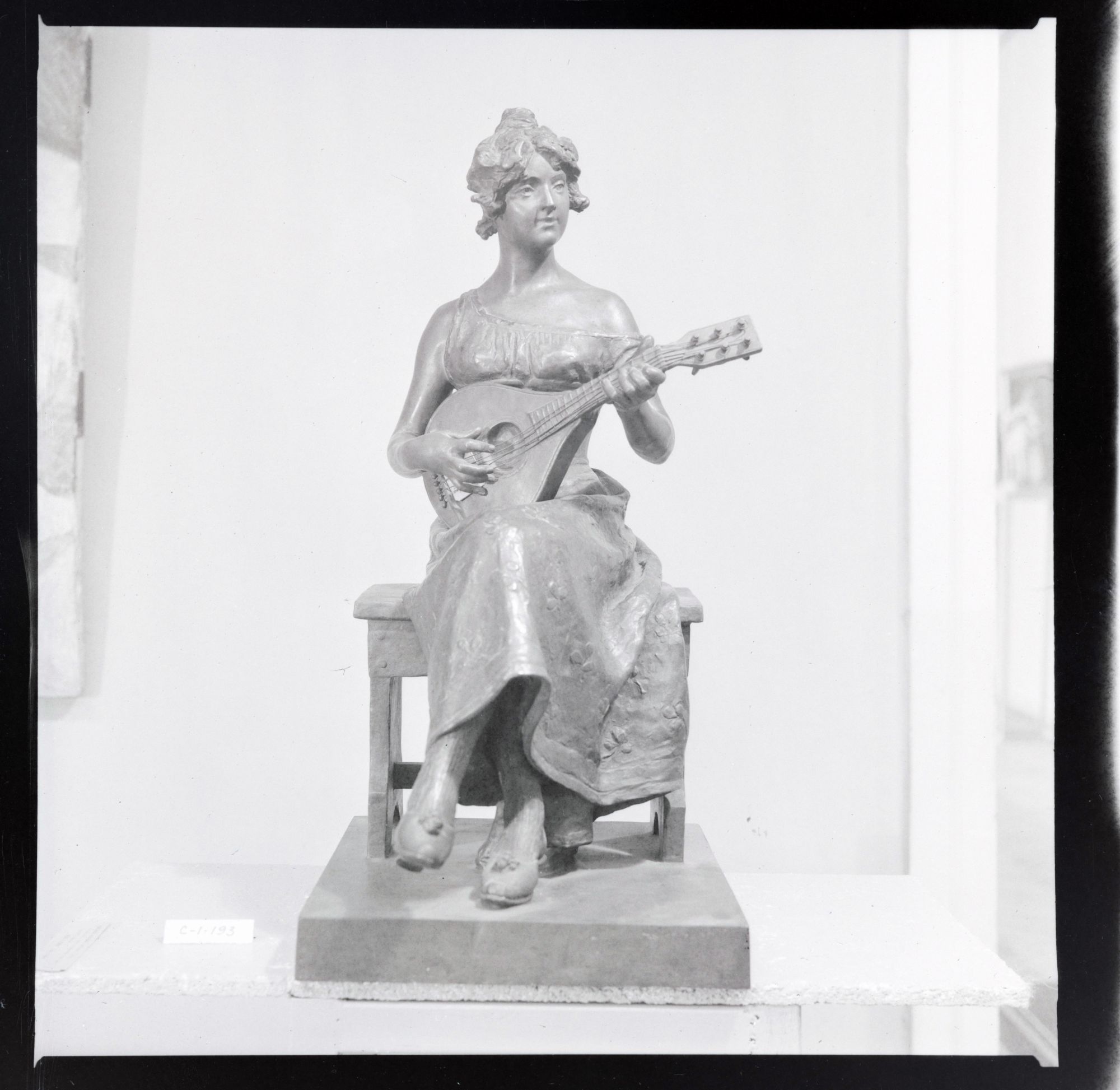 Seated Woman Playing the Lute
