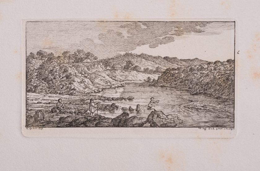 Bank of the San River in Chalupki (K. W. Kielisinski's Album) — Kajetan Kielisinski