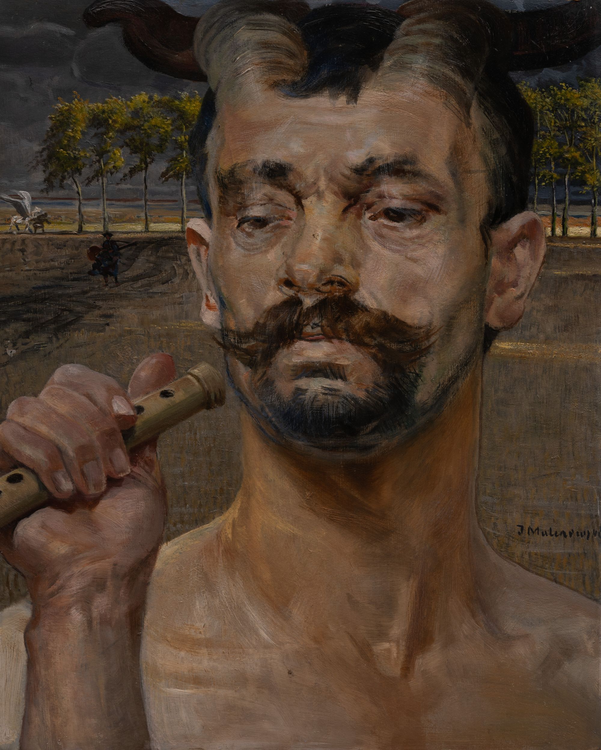 Self-Portrait with Fauns 1