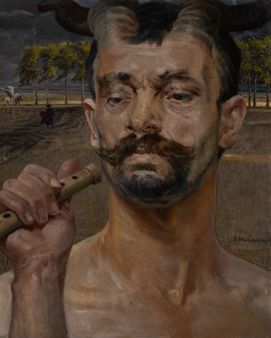 Self-Portrait with Fauns 1