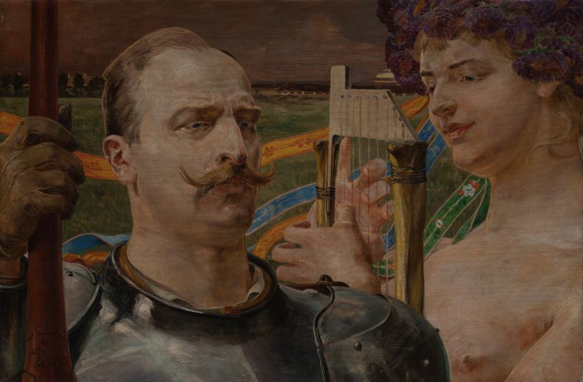 Knight and Muse — Jacek Malczewski