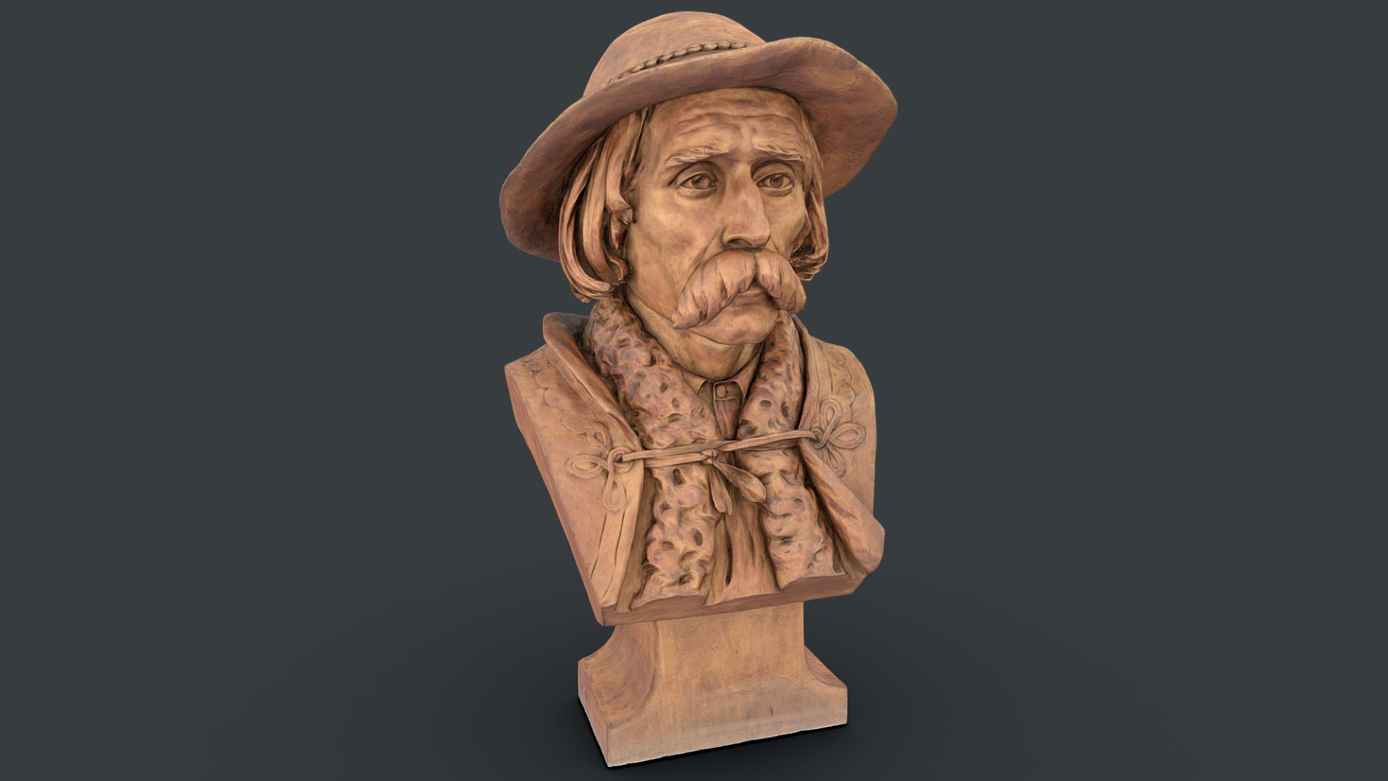 Bust-Length Sculpture of a Zakopane Highlander