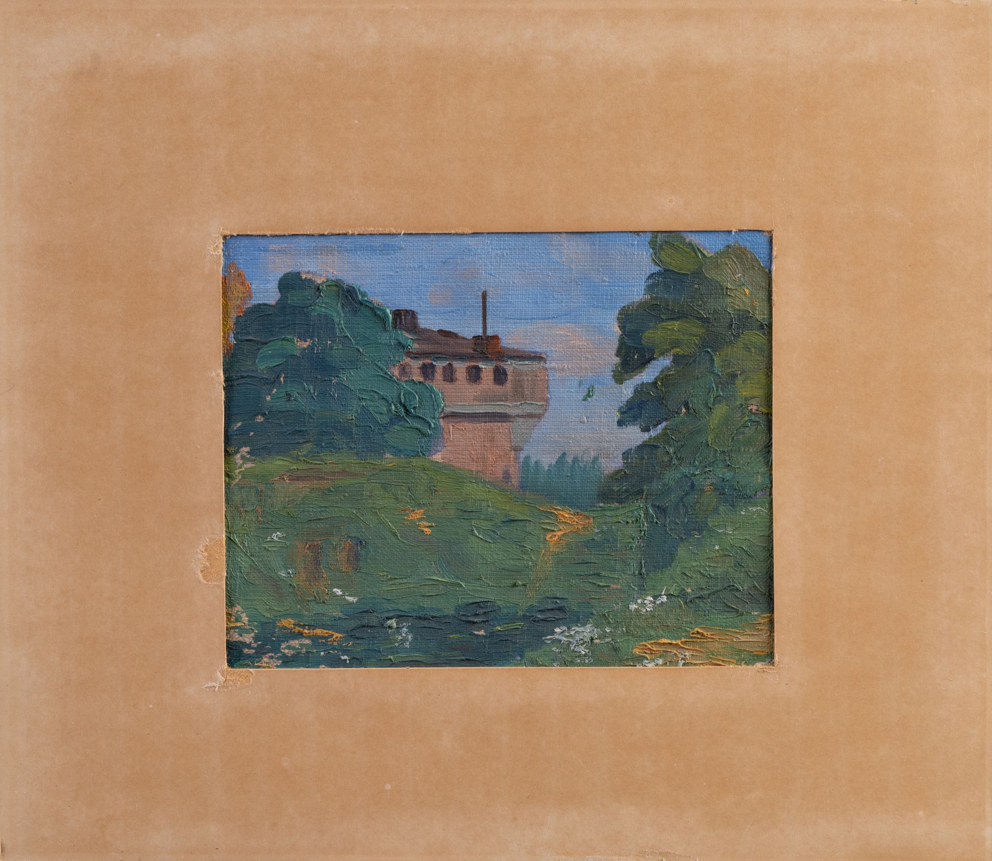 Landscape with a Fragment of a House 1