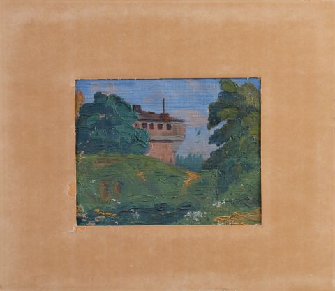 Landscape with a Fragment of a House 1