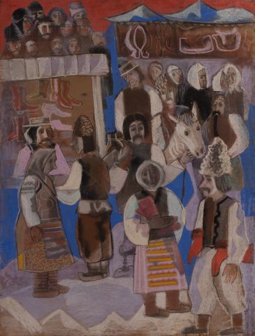 Sketch for a Mural on the Territory of the Lviv State Leather Enterprise (until 1976, the Svitanok Leather Company) 1