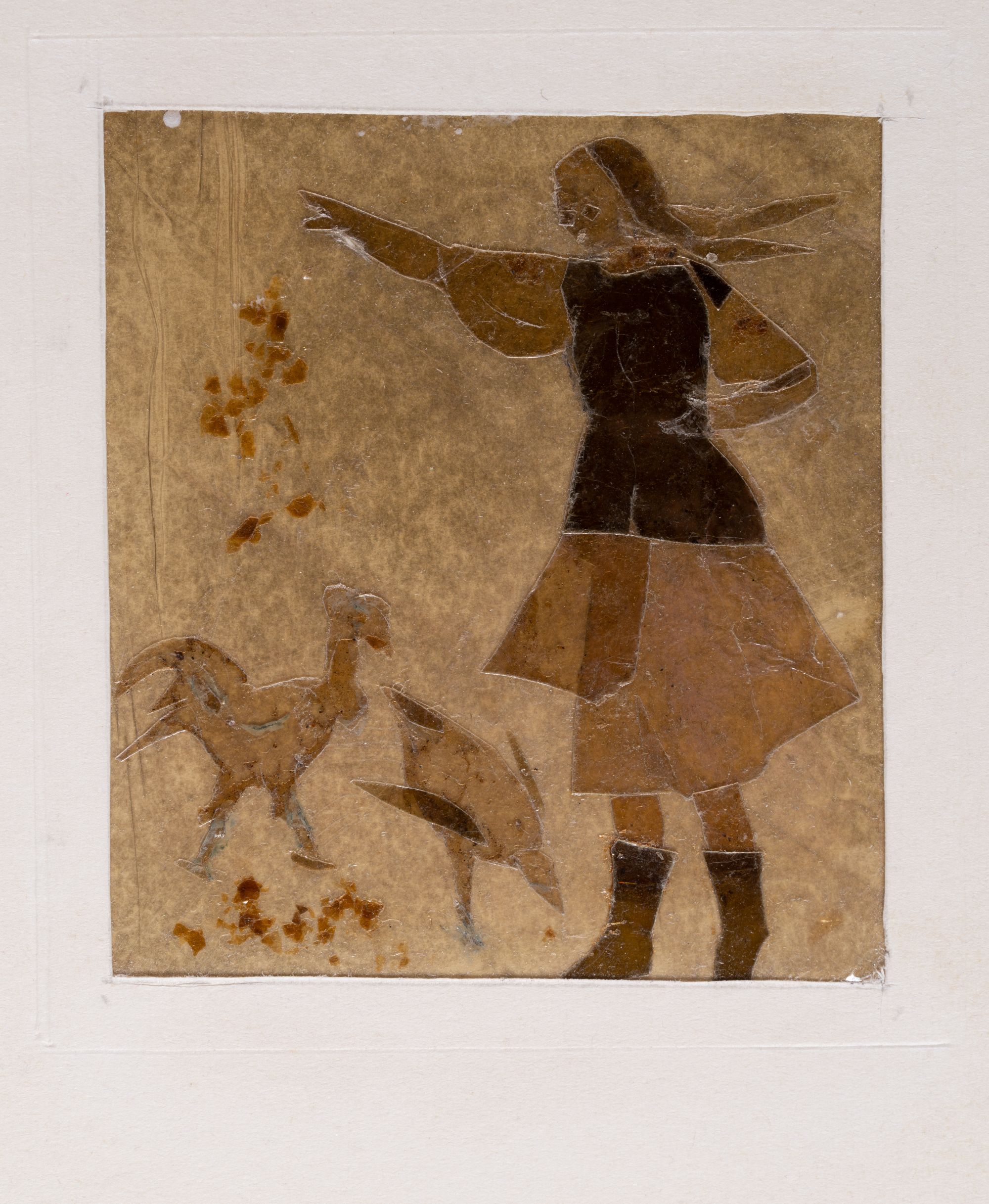 Girl with Chickens