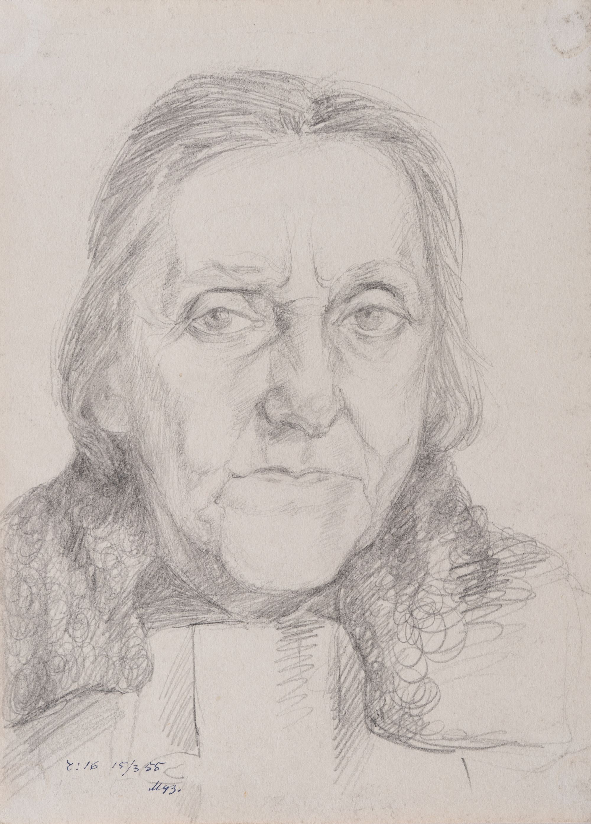 Drawing No.16 from the Series "Siberian Notes". Portrait