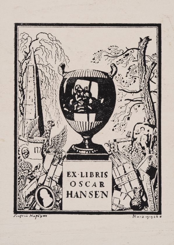 Екслібрис «Oscar Hansen» — Георгій Нарбут