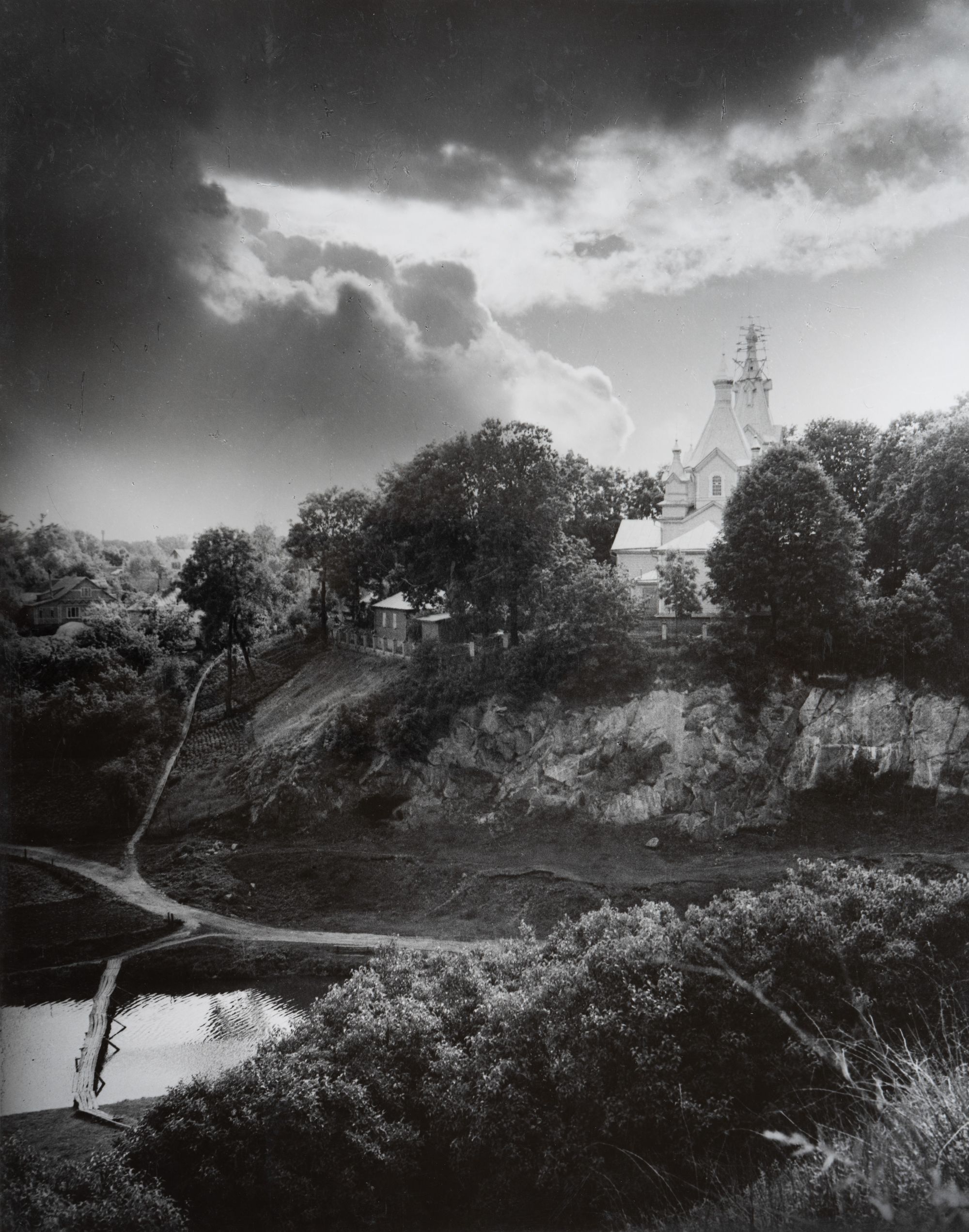 View from the Castle Hill to the Church of Kuzma Demian of 1897