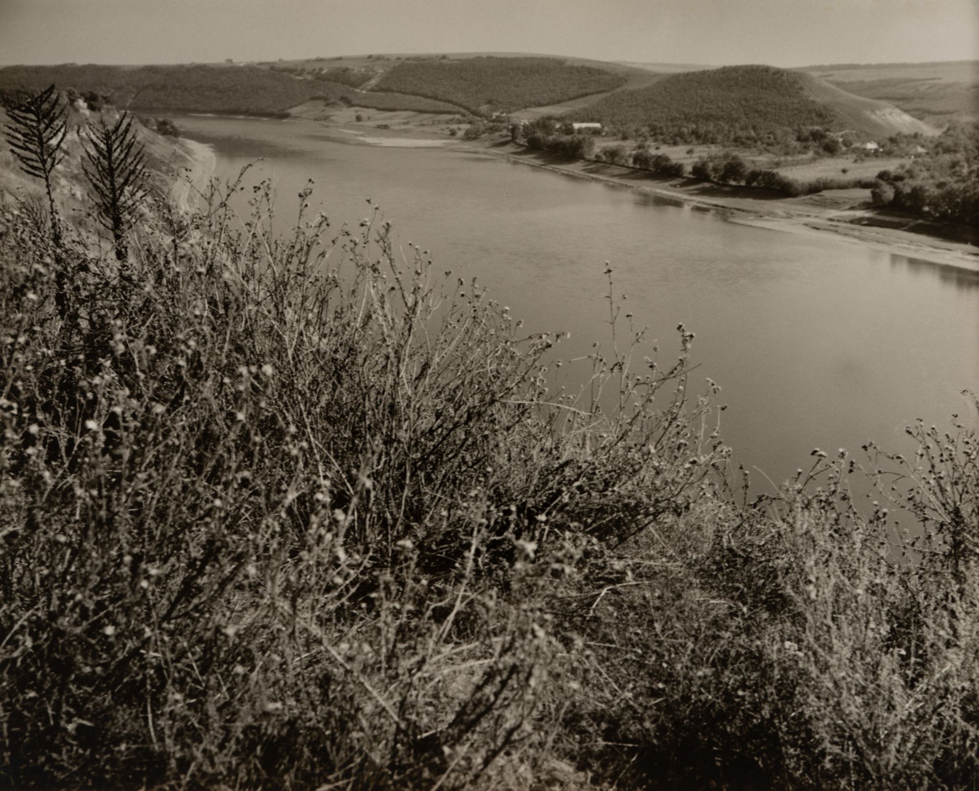 View of the Dnister River from the Defensive Rampart of the Holy Trinity Fortress
