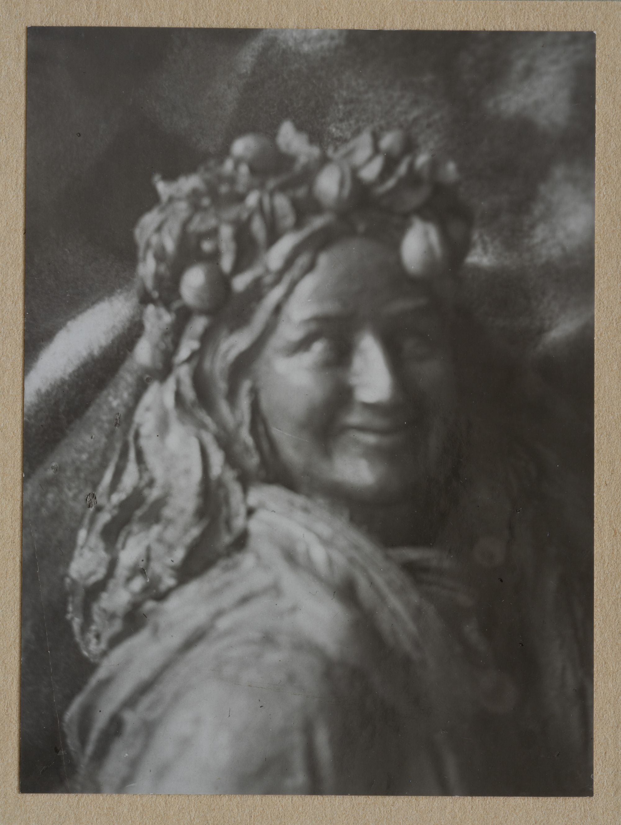 A. Ivanova, M. Lezviiev. Head of a Girl from the Composition "Collective Farmers"