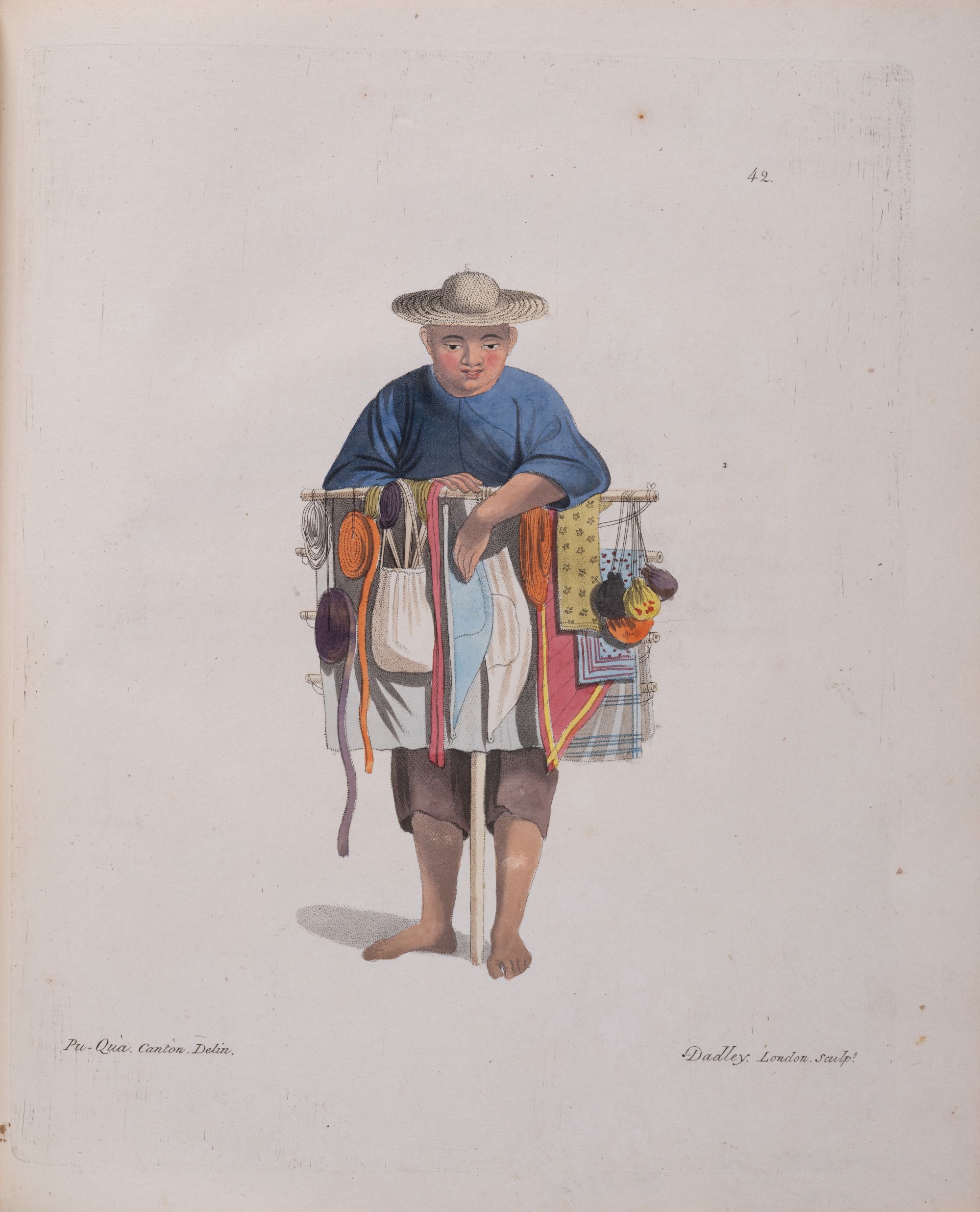 Seller With a Tray