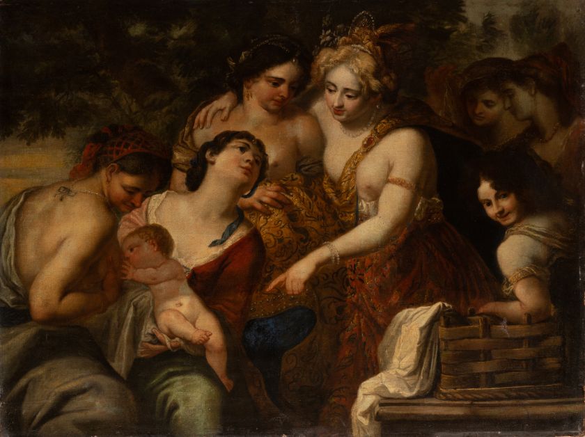 Finding of Moses — unknown (French School)
