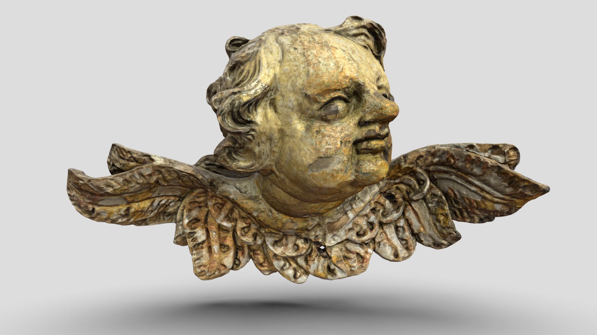 Winged Angel Head