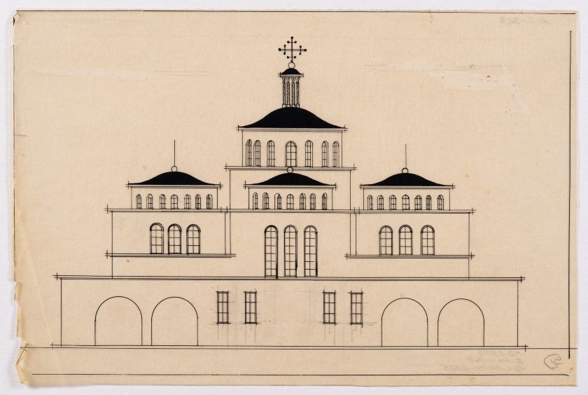 / Project of the Church on Bohdanivka Street, Lviv / — Yevhen Nahirnyi