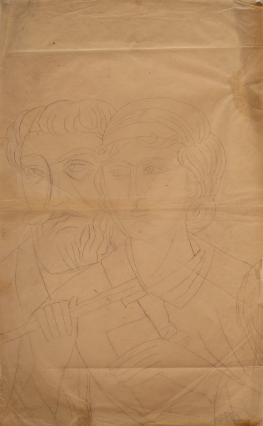 Man and Woman — Mykhailo Boichuk