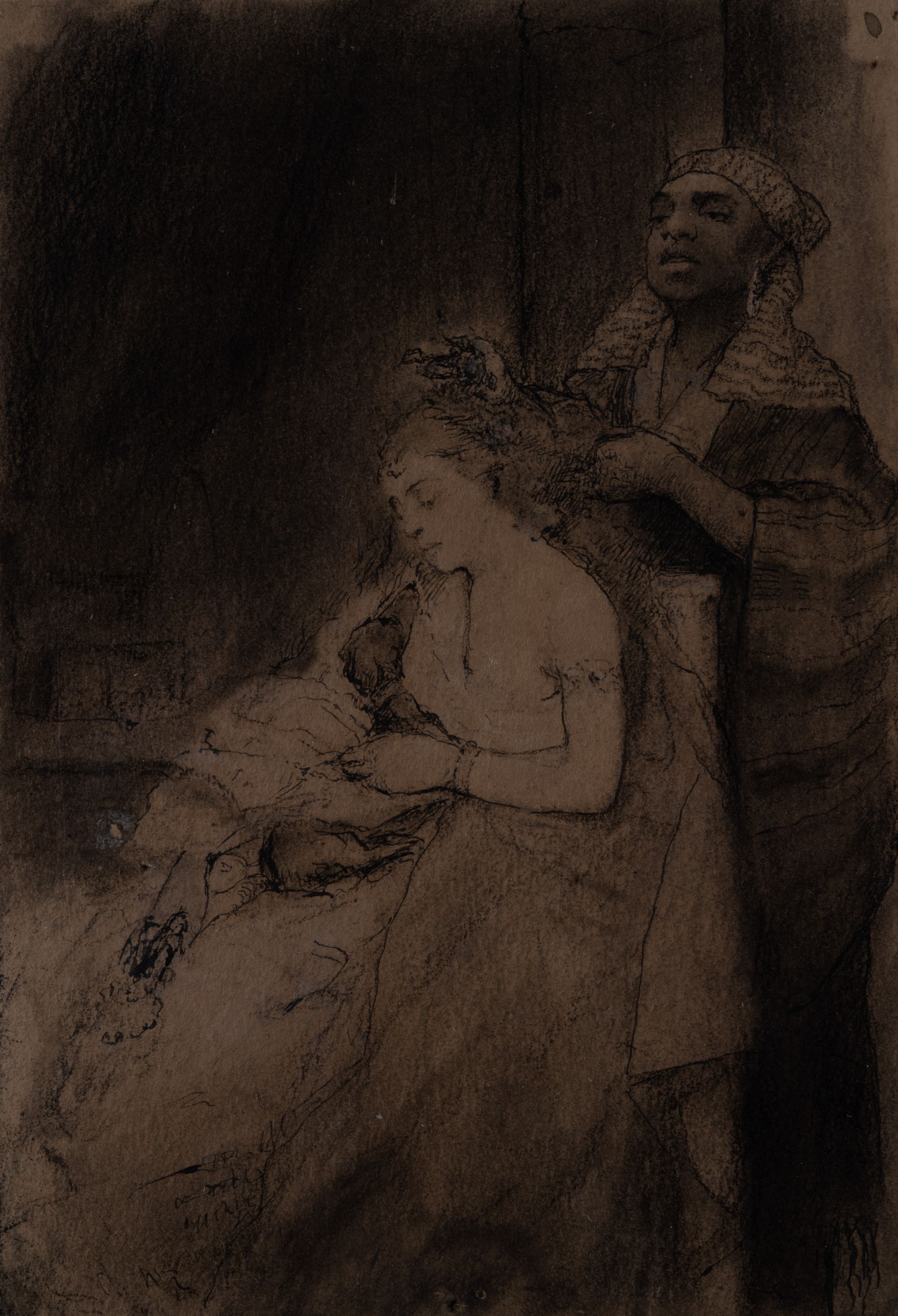 Woman Getting Dressed