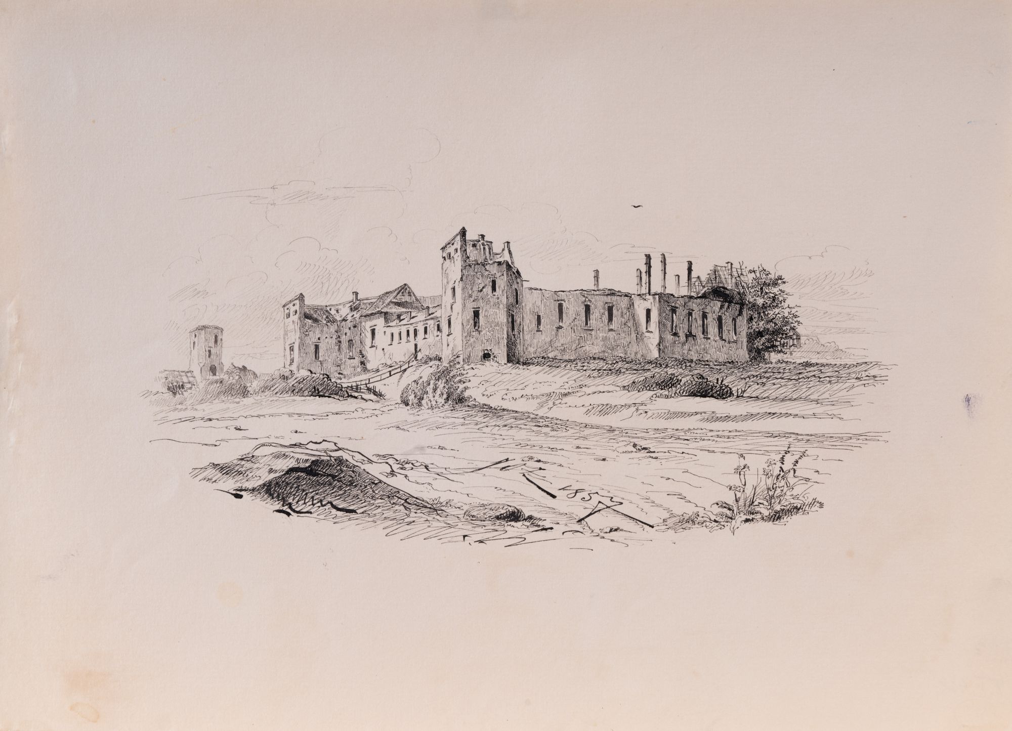 View of the Destroyed Castle
