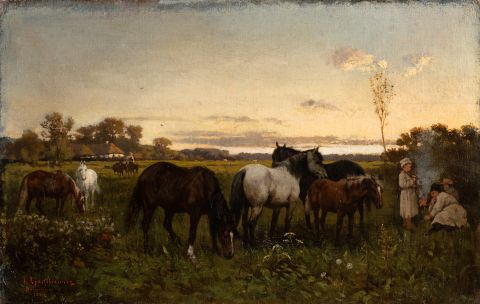 Horses in the Pasture 1