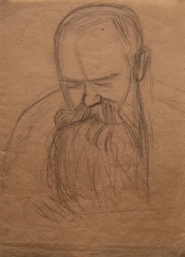 Чоловічий портрет (М. Грушевський?) — Михайло Бойчук