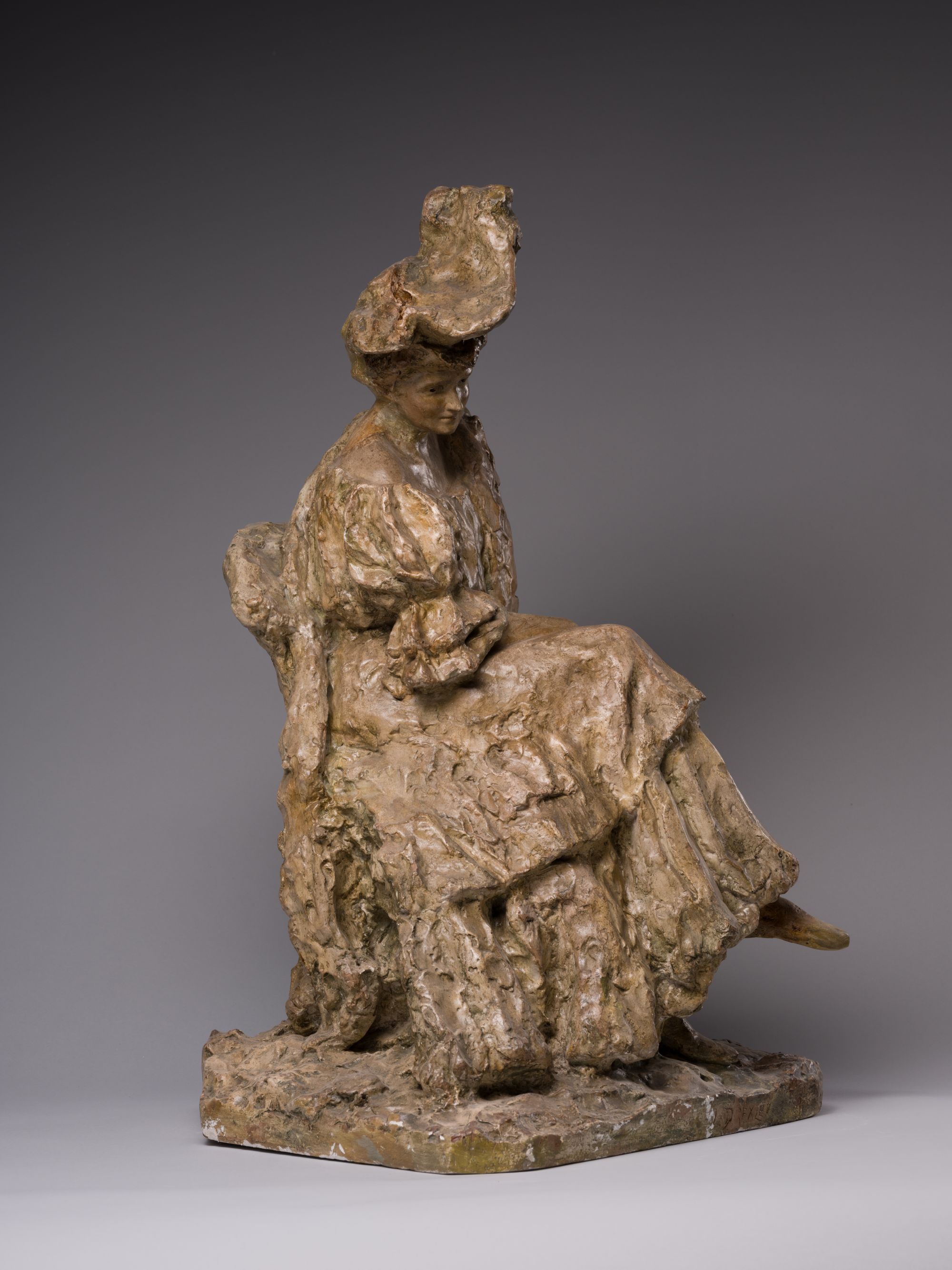 Sitting Female Figure (Lady with a Hat; Rest) 9