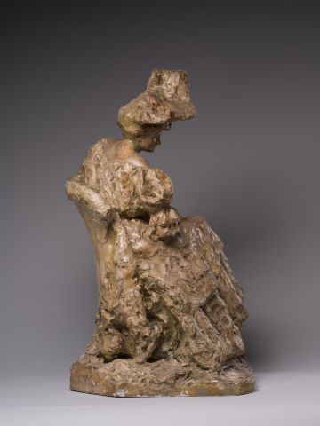 Sitting Female Figure (Lady with a Hat; Rest) 8