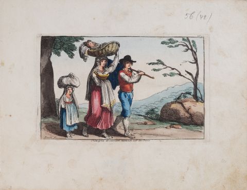 Family from Ciociaria Leaving Their Village 1