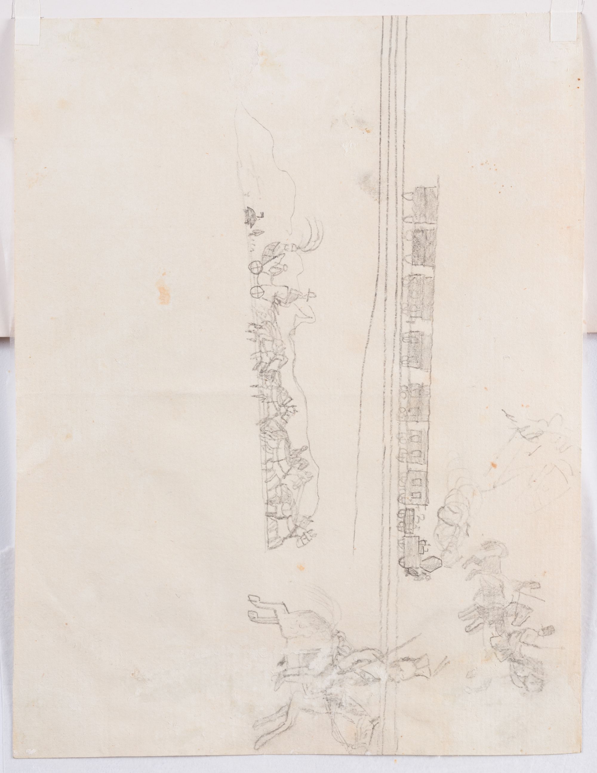 Sketch of a Portrait of a Mother with a Child 2
