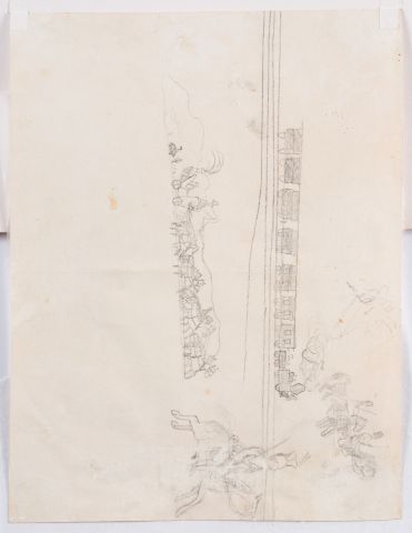 Sketch of a Portrait of a Mother with a Child 2