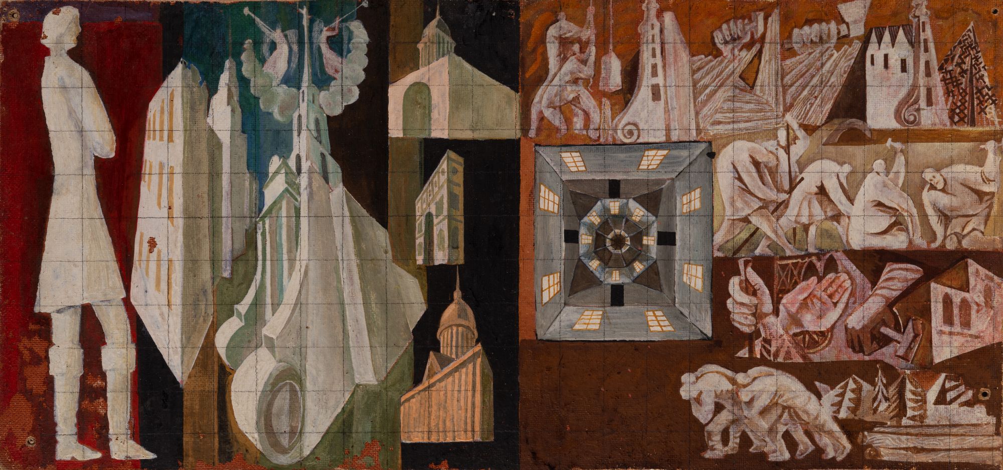 Sketch for the "Ruthenian Architects" Mural Series 1