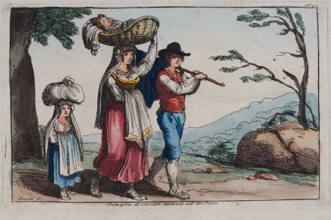 Family from Ciociaria Leaving Their Village 2