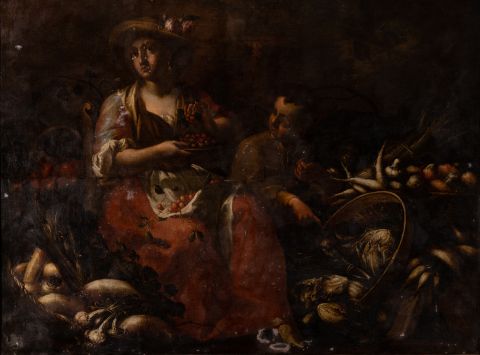 Woman with Vegetables 1