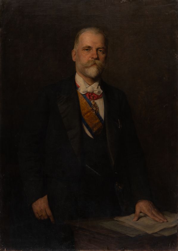 Portrait of Leon Ritter von Bilinski — Kazimierz Pochwalski