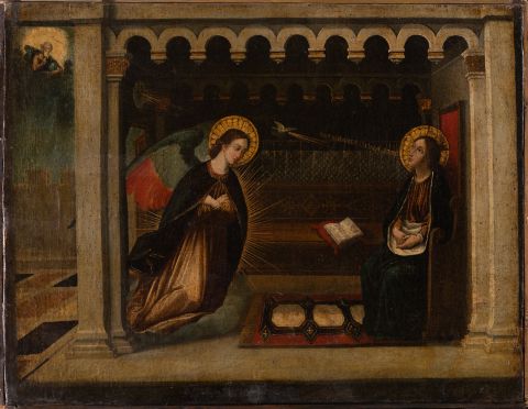 Annunciation (a copy of the fresco in the Monastery of Santissima Annunziata in Florence) 1