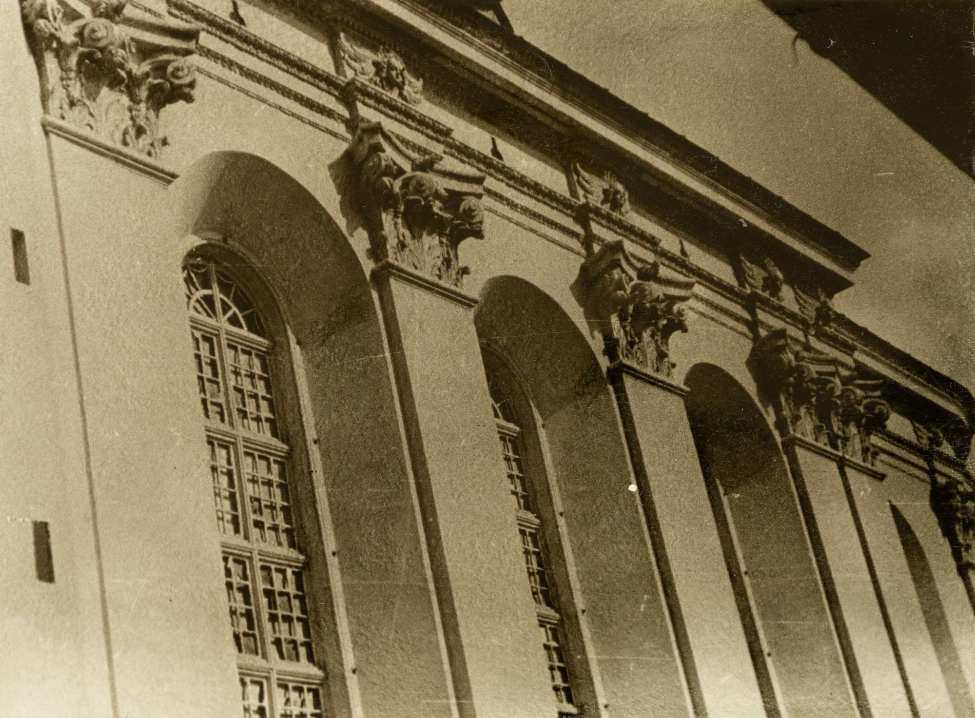 Fragment of the Facade of the Church of the Nativity of the Blessed Virgin Mary