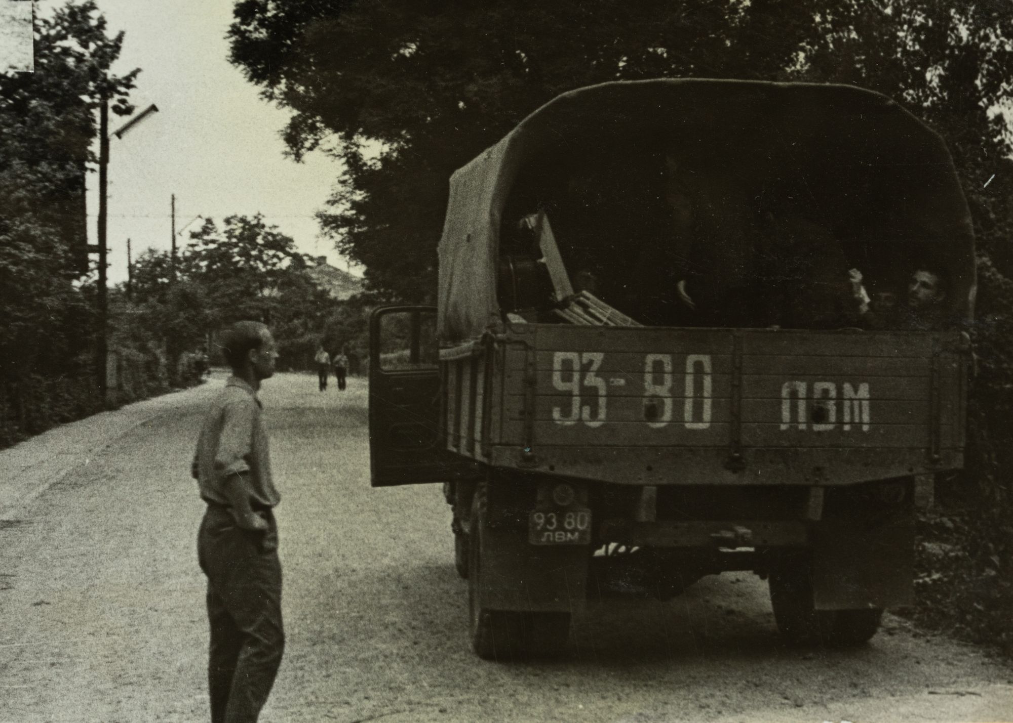 Domestic Scene with a Truck